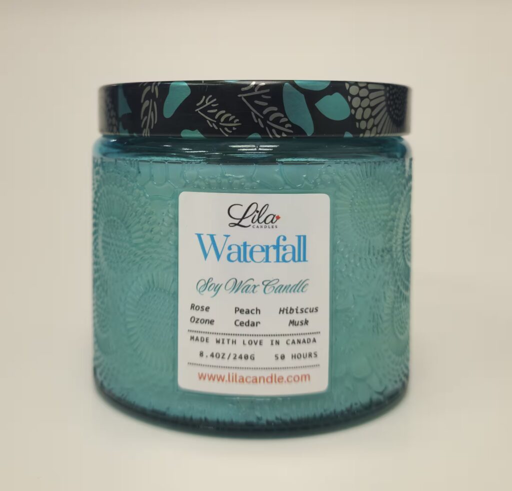 Water fall candle